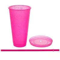 24 oz cold cup with speckles of glitter