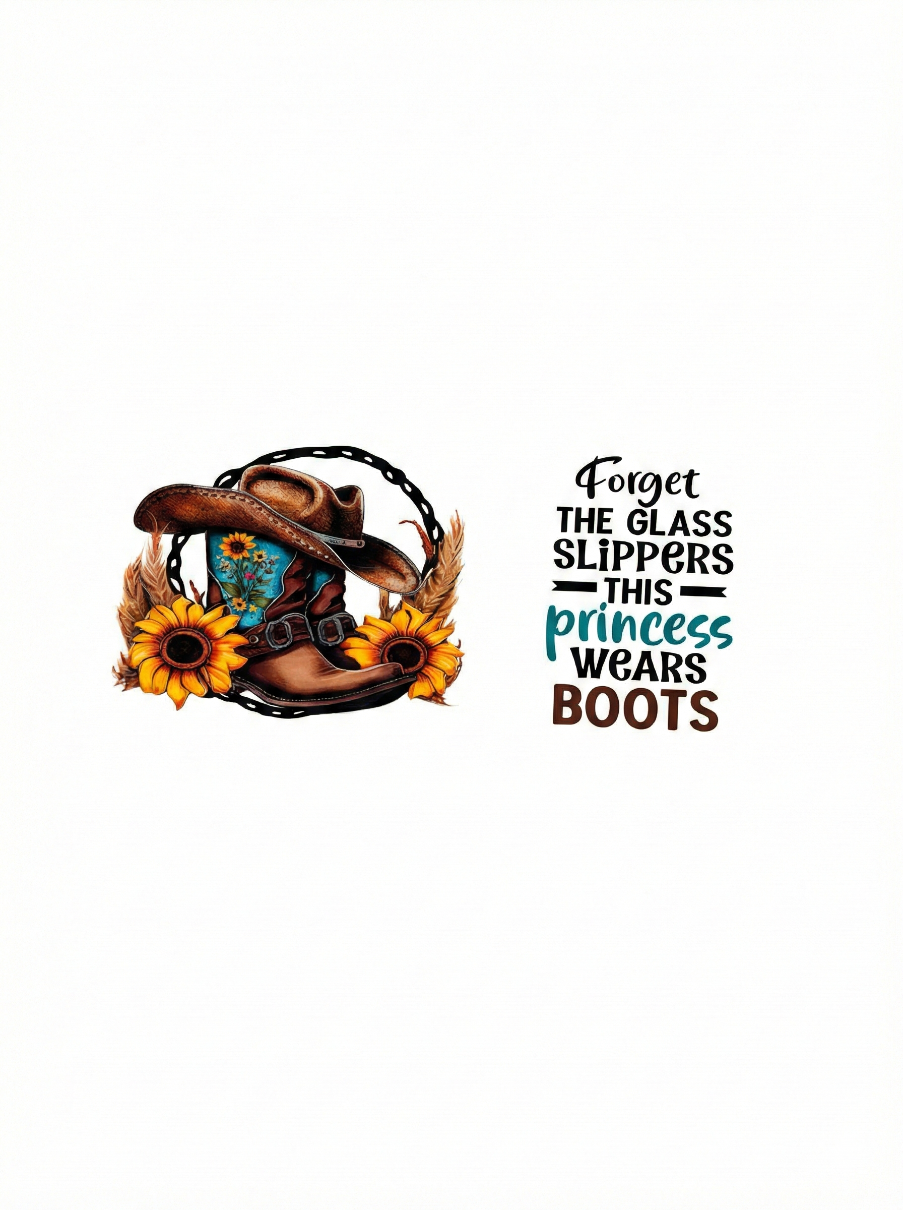 This princess wears boots