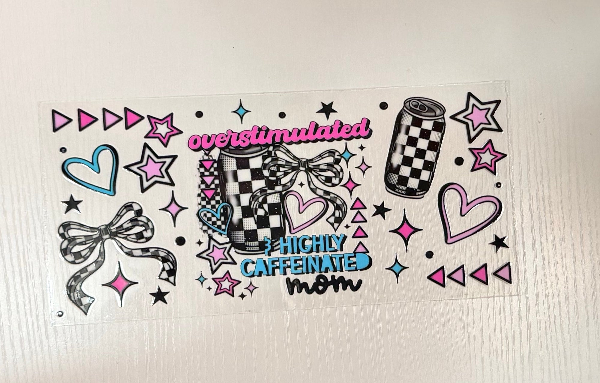 Overstimulated highly caffeinated Mom