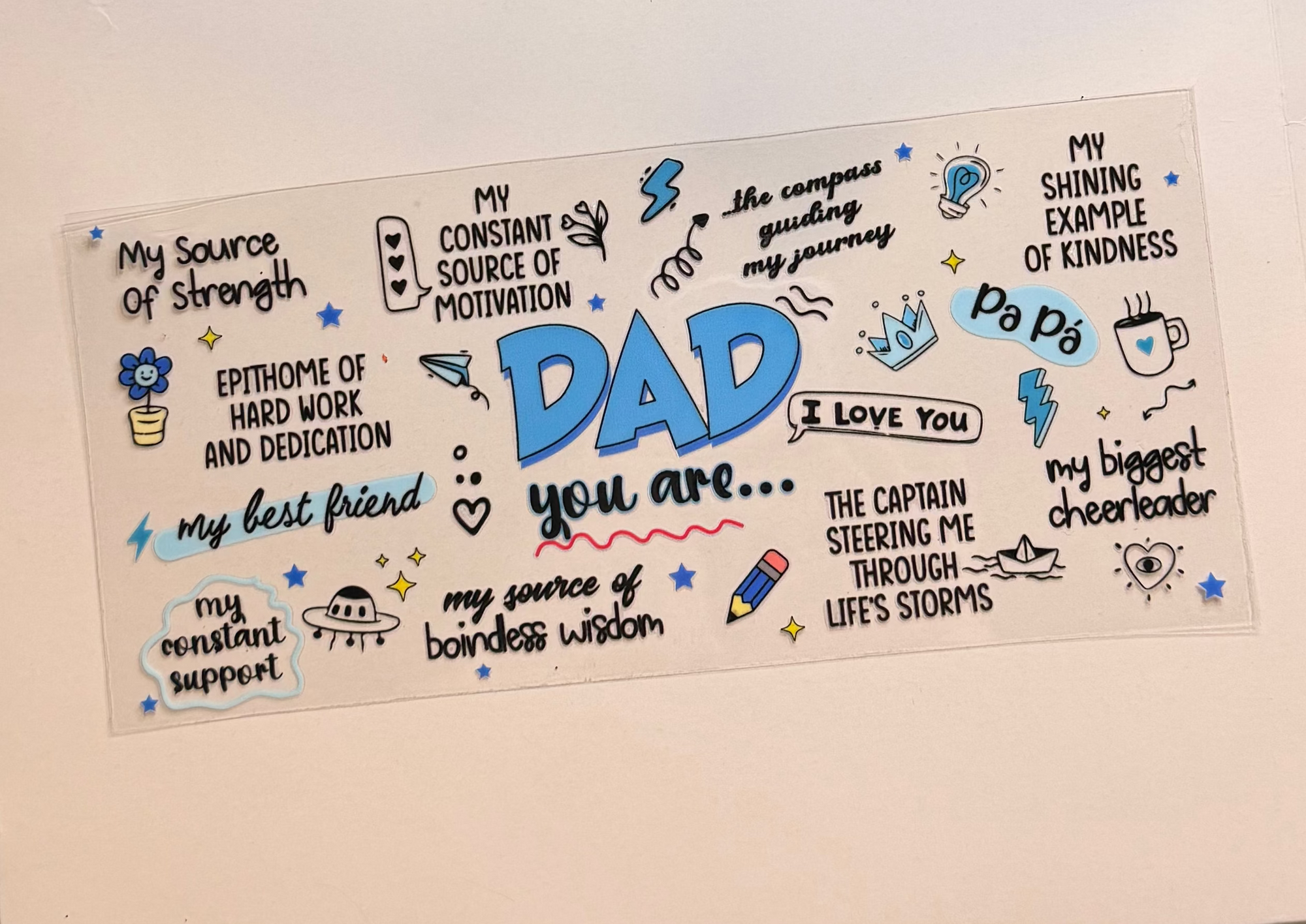 Dad you are…