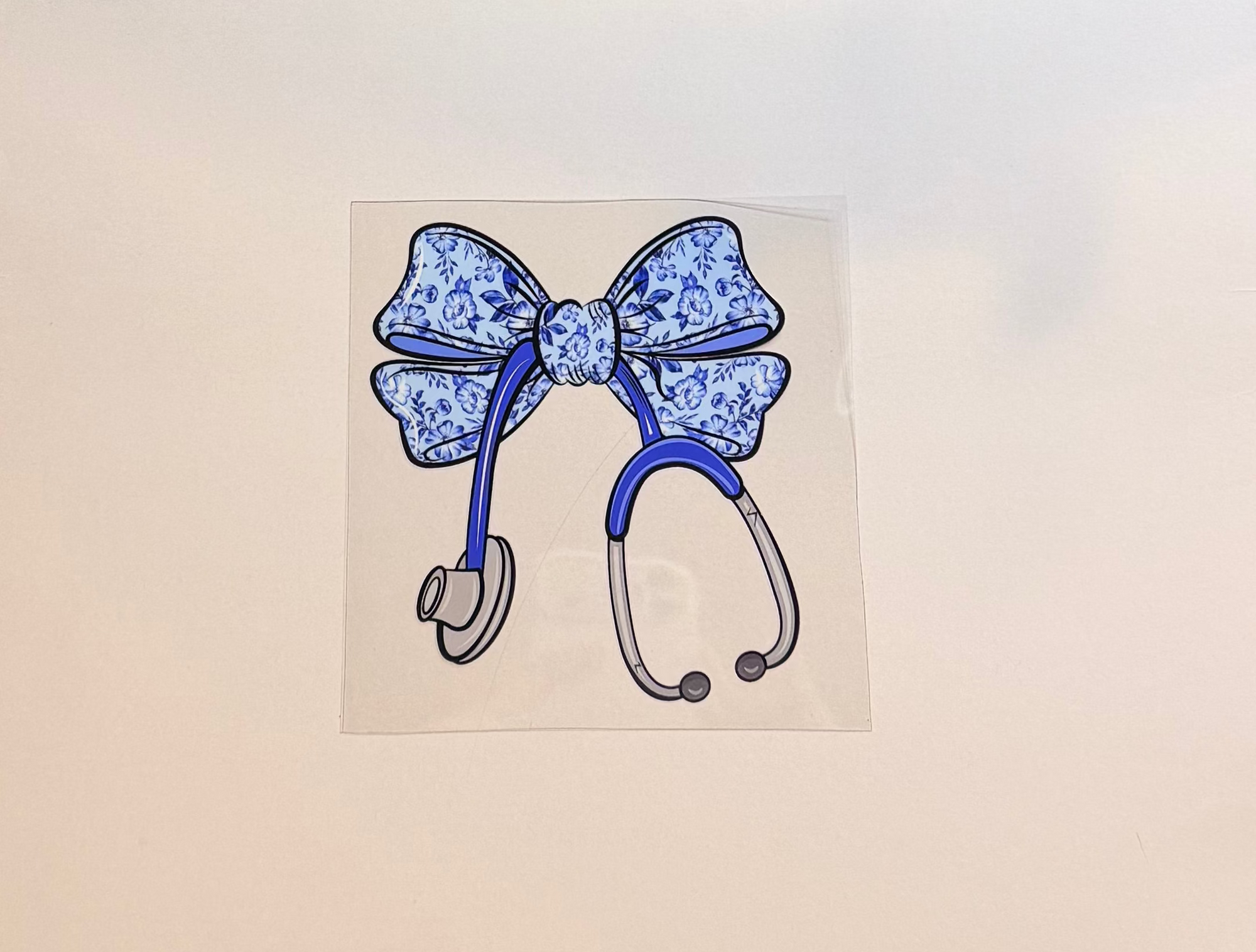 Nurse blue bow