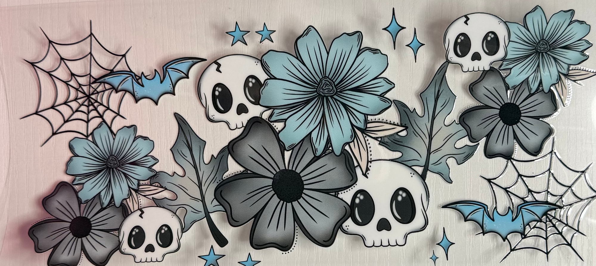 Skeletons and flowers