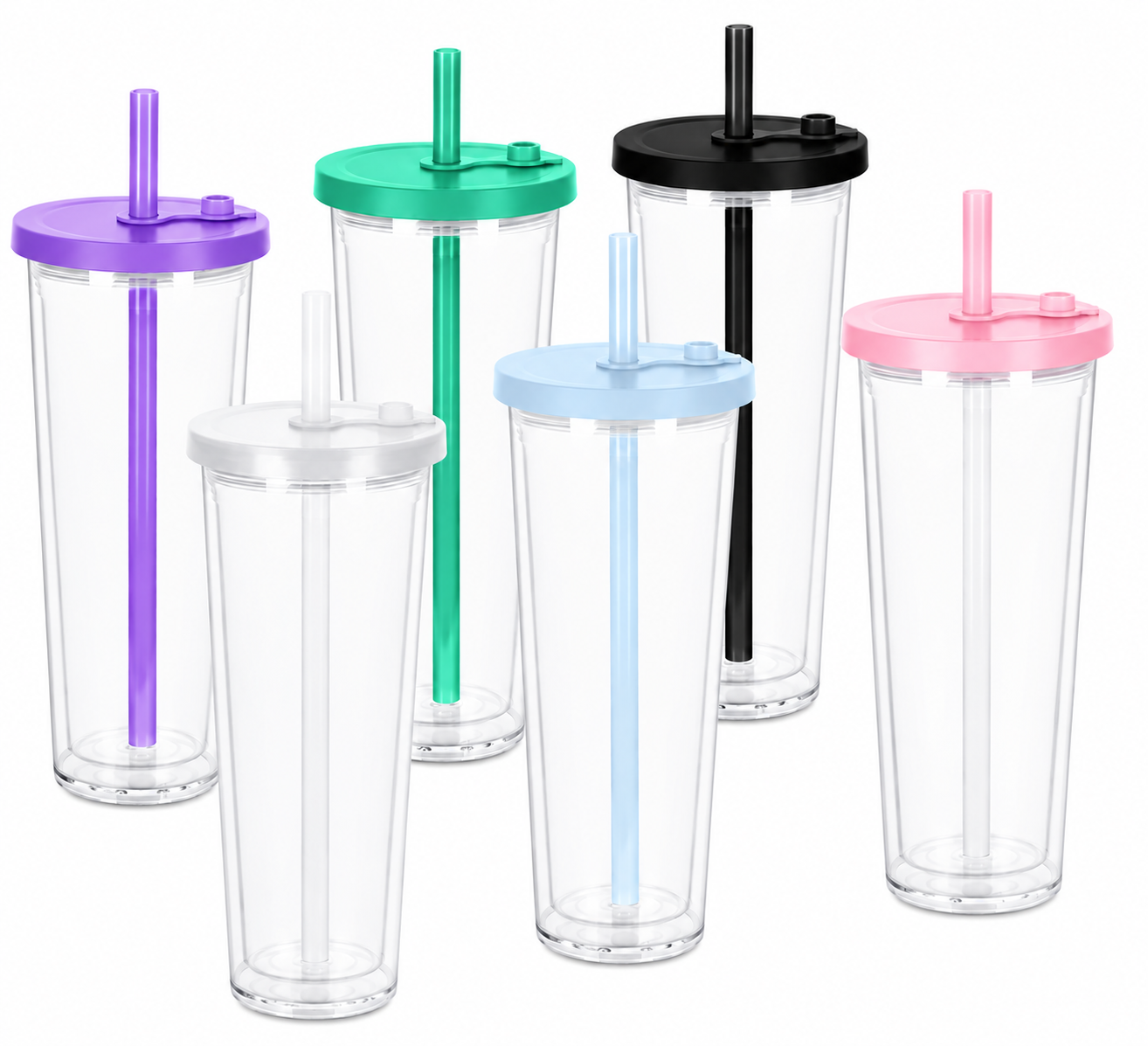 24 ounce acrylic/ with hole stopper