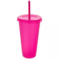 24 oz cold cup with speckles of glitter